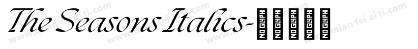 The Seasons Italics字体转换
